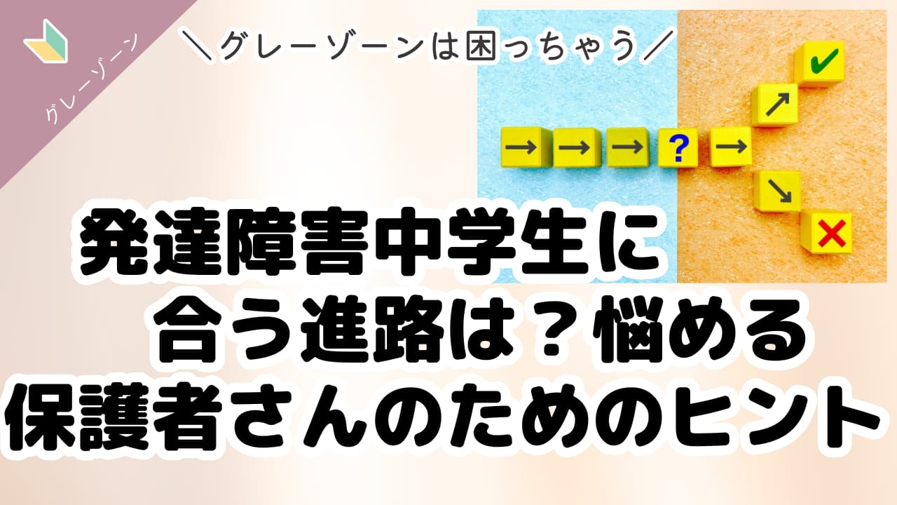 発達障害（境界知能）中学生の息子に合う進路は？悩める保護者さんのためのヒント　アイキャッチ