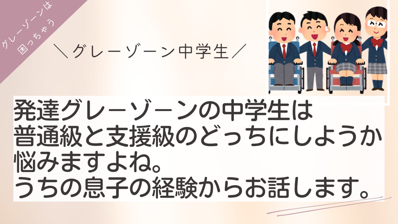 普通級と支援級で悩みますサムネイル